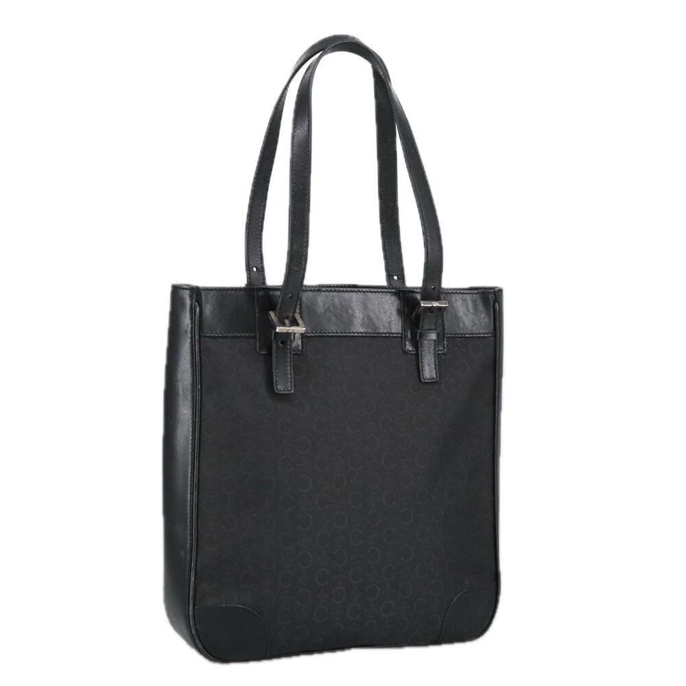 Celine C Macadam Canvas Shoulder Bag Black - image 1